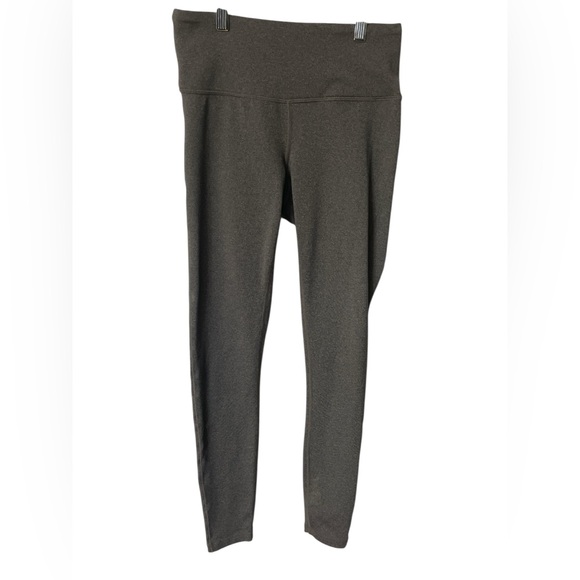 prAna Pillar Leggings Small Earth Brown Green Mid Rise Stretch Performance - Picture 2 of 8